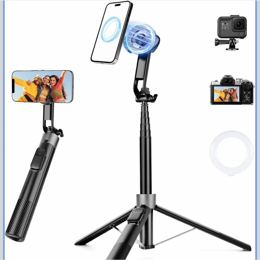 VICTIV | Brand NIB - Magnetic Selfie Stick Phone Tripod - Rechargeable w/ Remote